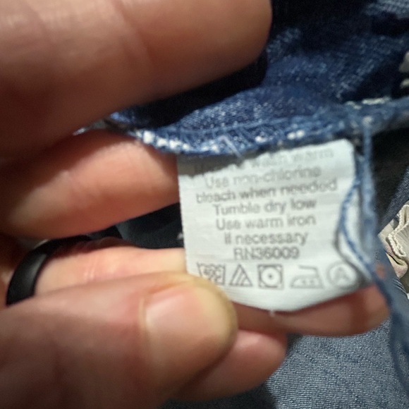 Vintage Y2K Calvin Klein Cropped Denim Carpenter Overalls Women's size Medium - Picture 15 of 15